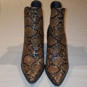 Snake Print Booties